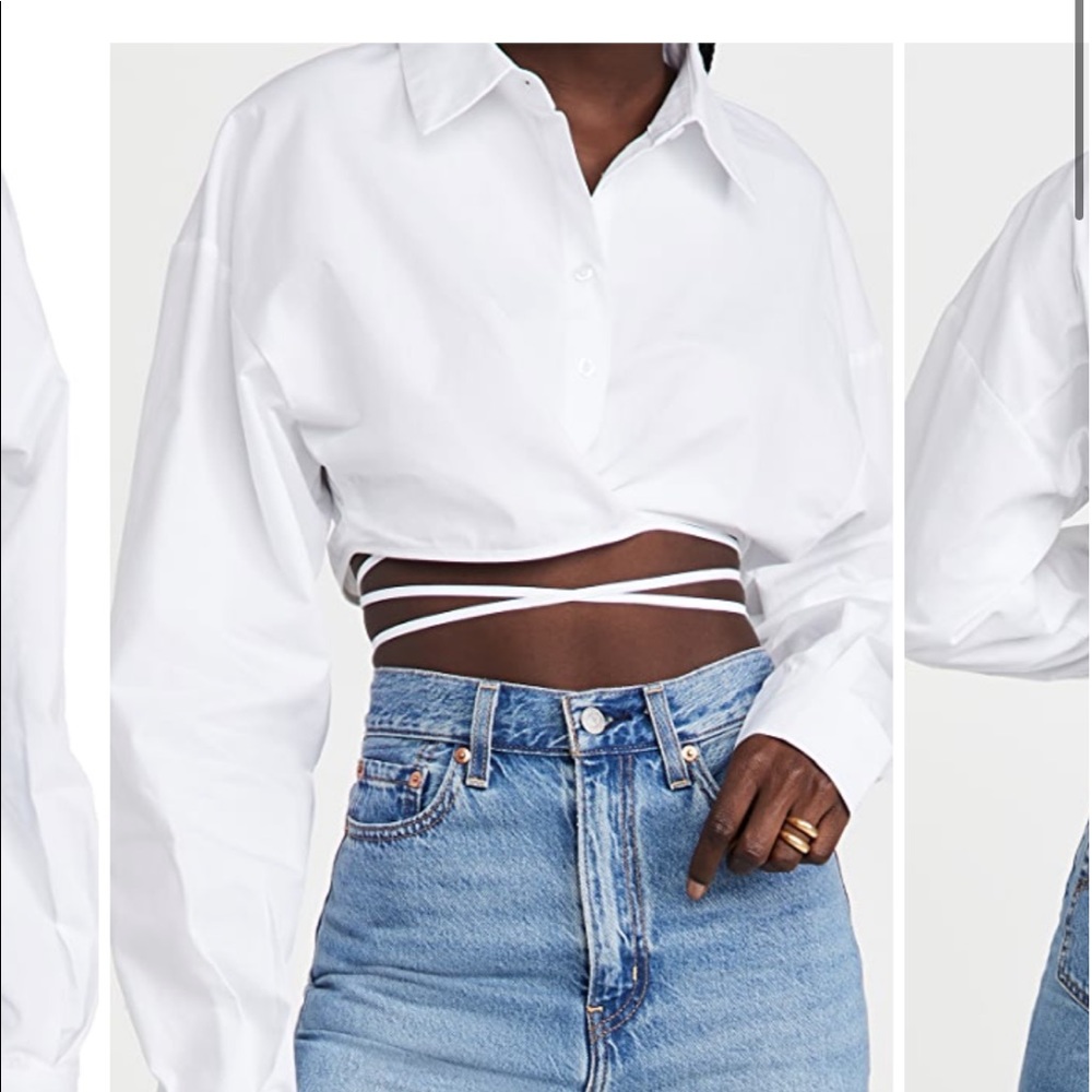 Lioness white cropped top